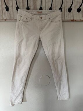 MOTHER Women's Cream Skinny Jeans